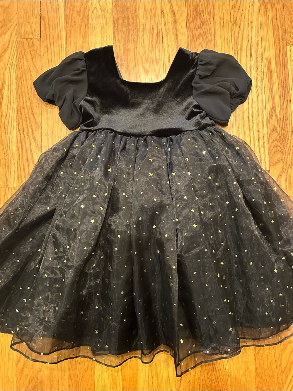 Holly & Bloom 7 Black Starry Tulle Dress